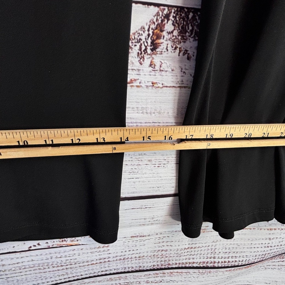 Minimalist Wide Leg Pants Slinky Brand XL Black Travel Flowy Drape USA Palazzo - Picture 8 of 10
